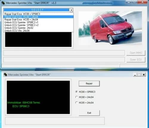Mercedes Immo Repair (Version 1.2) - Start Error