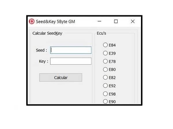 Gm 5 digit Seed key calculator