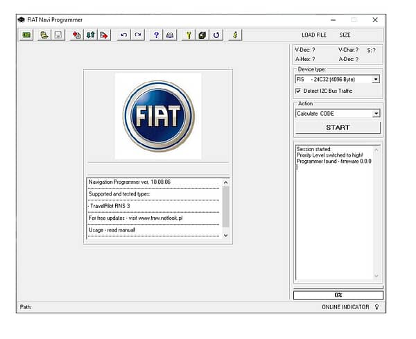 Fiat Radio Tool